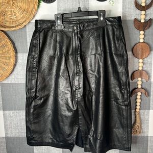 VTG Leather Skirt